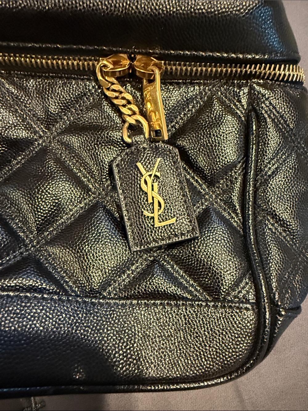 Authentic Saint Laurent Black
80s vanity bag , Leather Crossbody - Picture 2 of 7